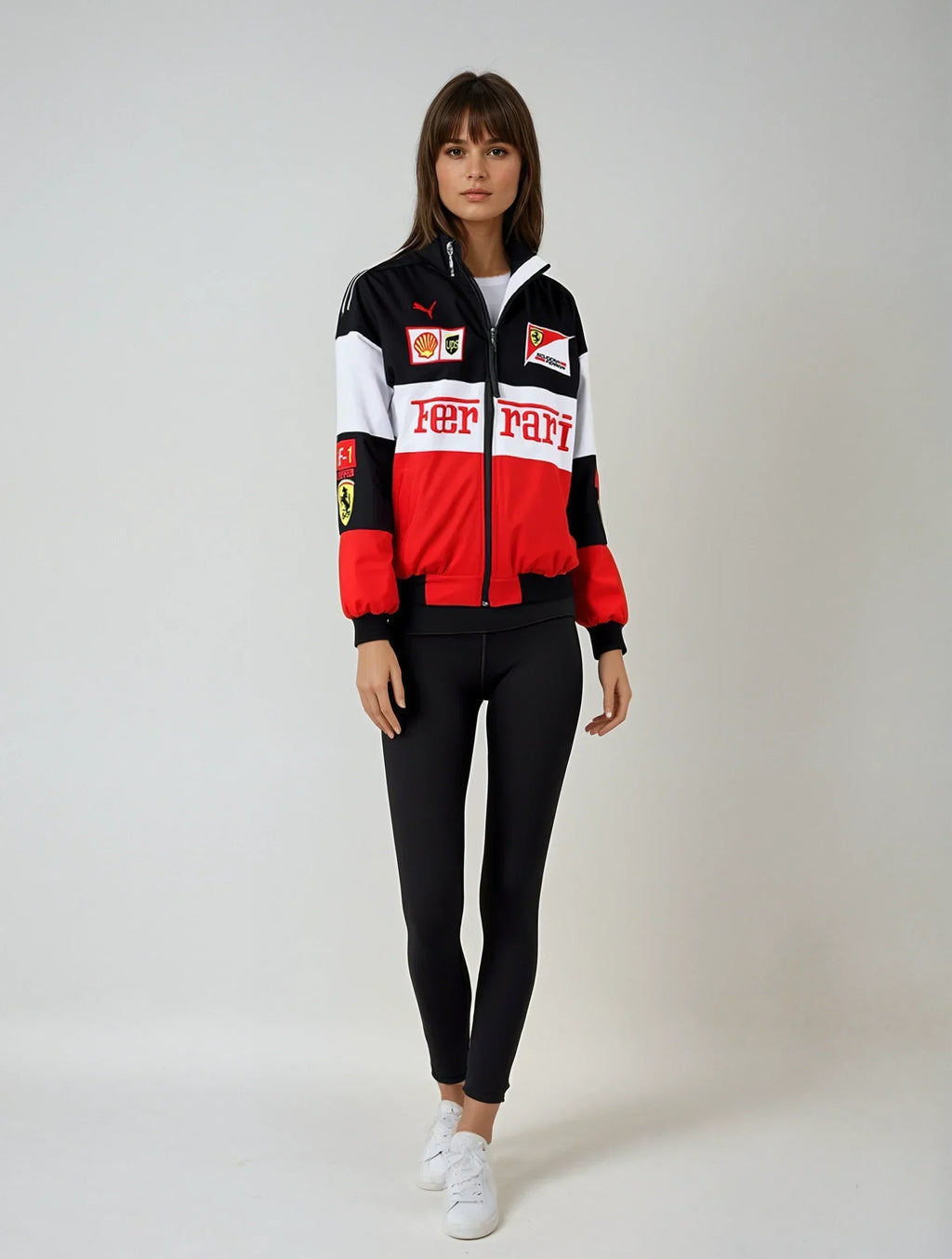 Chaqueta Ferrari vintage unisex – estilo retro racing