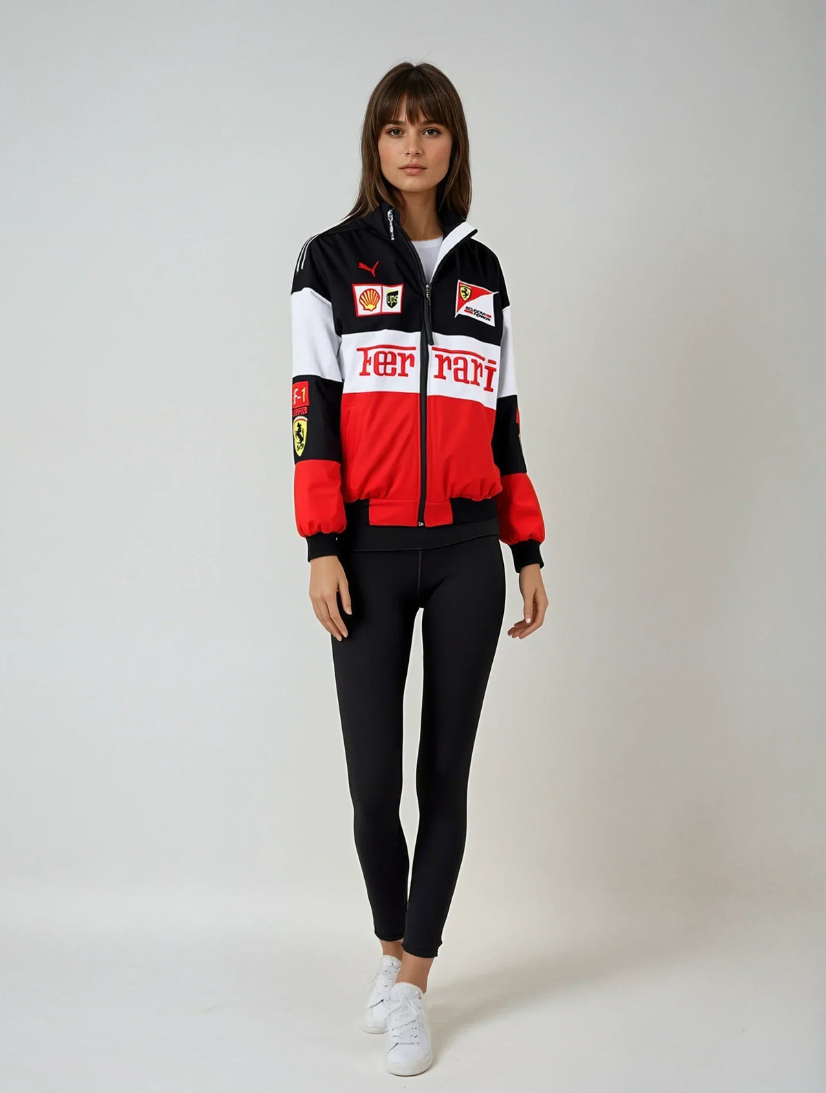 Chaqueta Ferrari vintage unisex – estilo retro racing