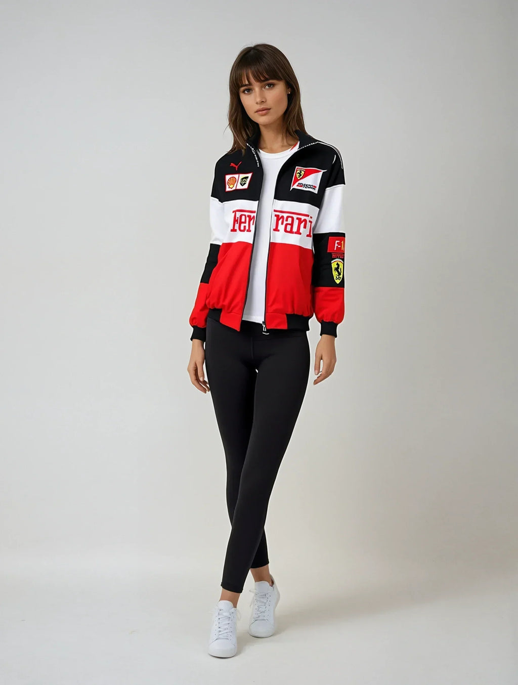 Chaqueta Ferrari vintage unisex – estilo retro racing