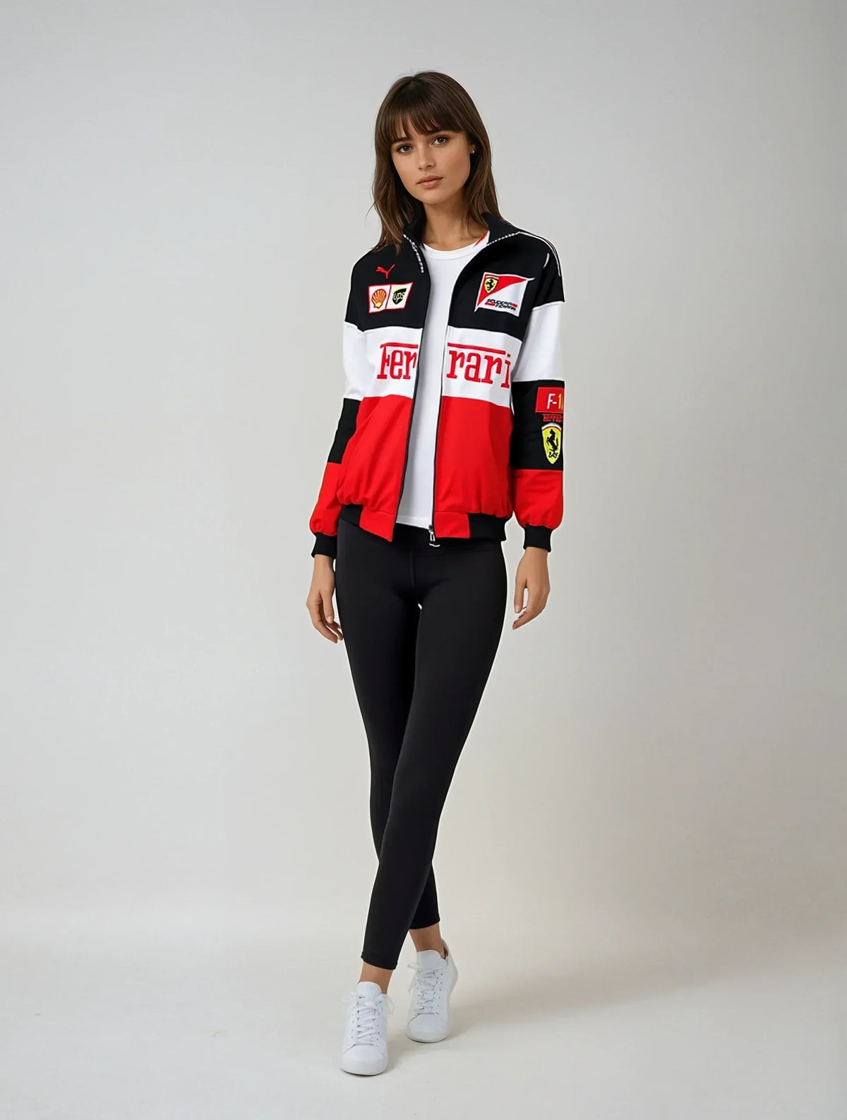 Chaqueta Ferrari vintage unisex – estilo retro racing