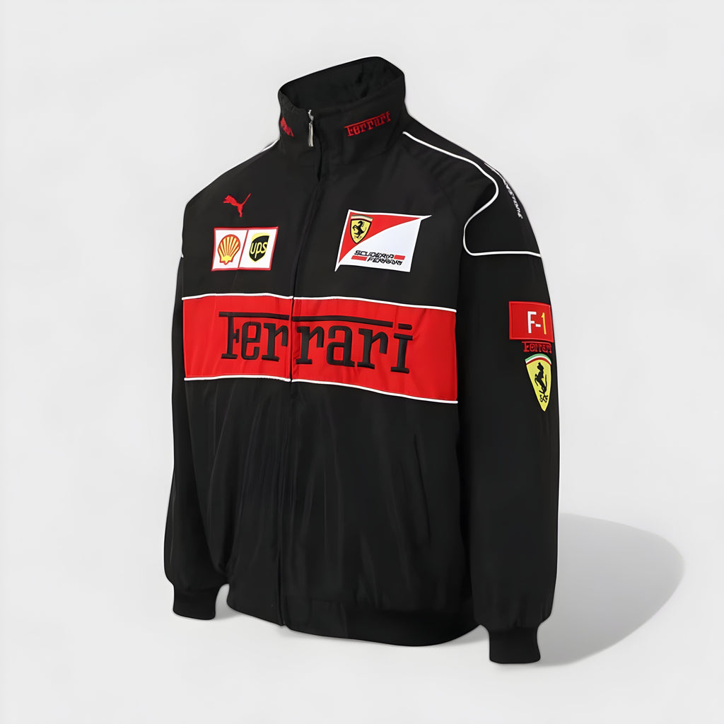 Chaqueta Ferrari vintage unisex – estilo retro racing