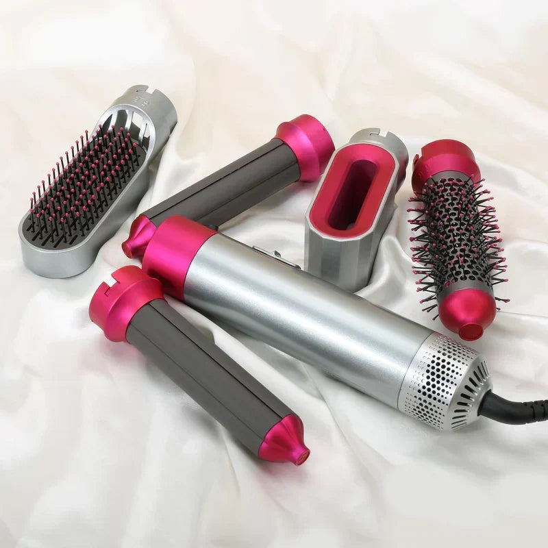 Styler para el pelo 5 en 1 con rizador automático, secador y cepillo alisador