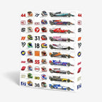 FastTrack - Calendario de Adviento de coches de carreras, set de regalo de Navidad