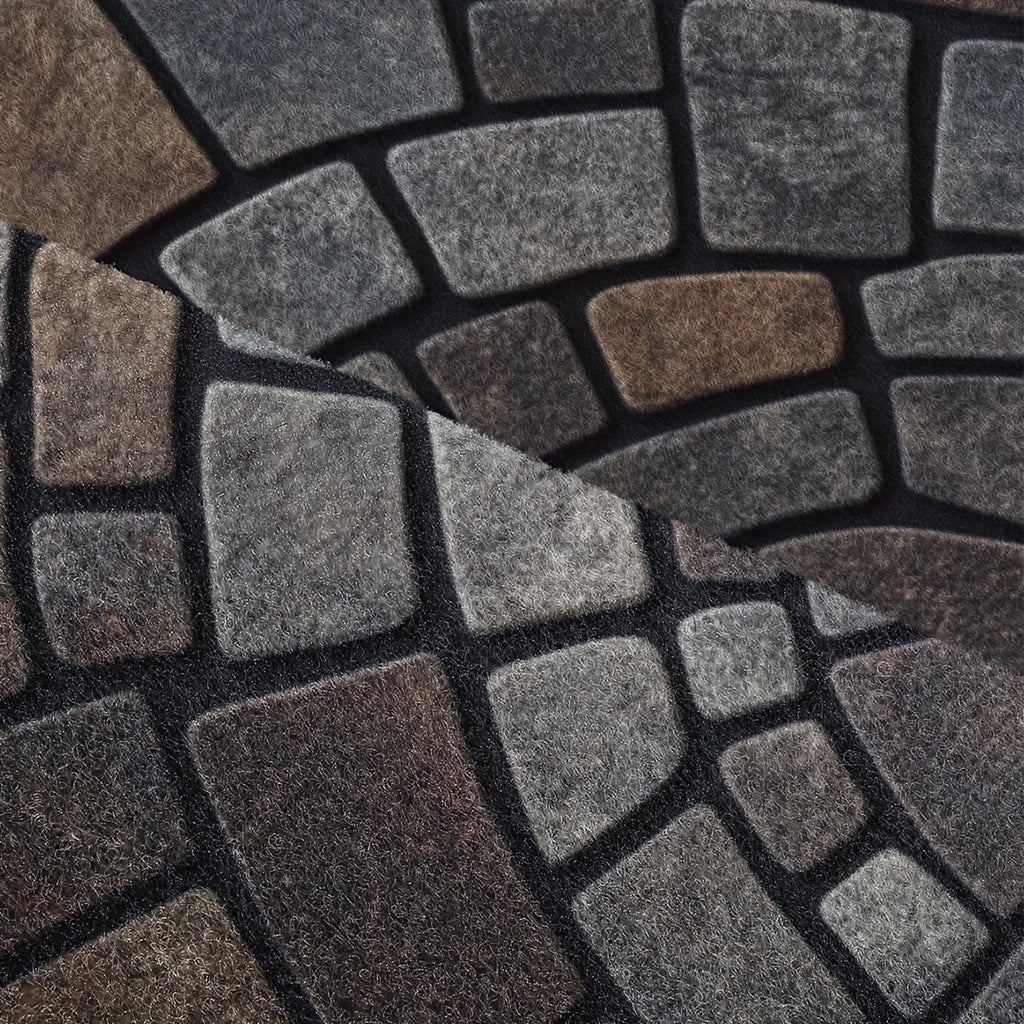 Felpudo semicircular de mosaico | Uso interior y exterior