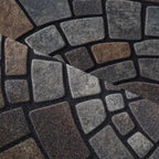 Felpudo semicircular de mosaico | Uso interior y exterior