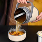Fiambrera térmica USB | Acero inoxidable 304, calentador de comida portátil
