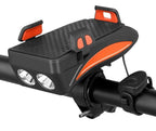 FahrRadPro | Accesorios multifuncionales para bicicleta: soporte, batería externa, luces LED y bocina.