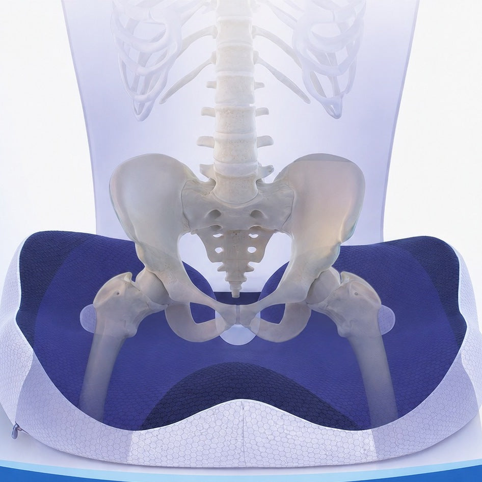 Cojín ergonómico regulable para silla y oficina FlexiSeat