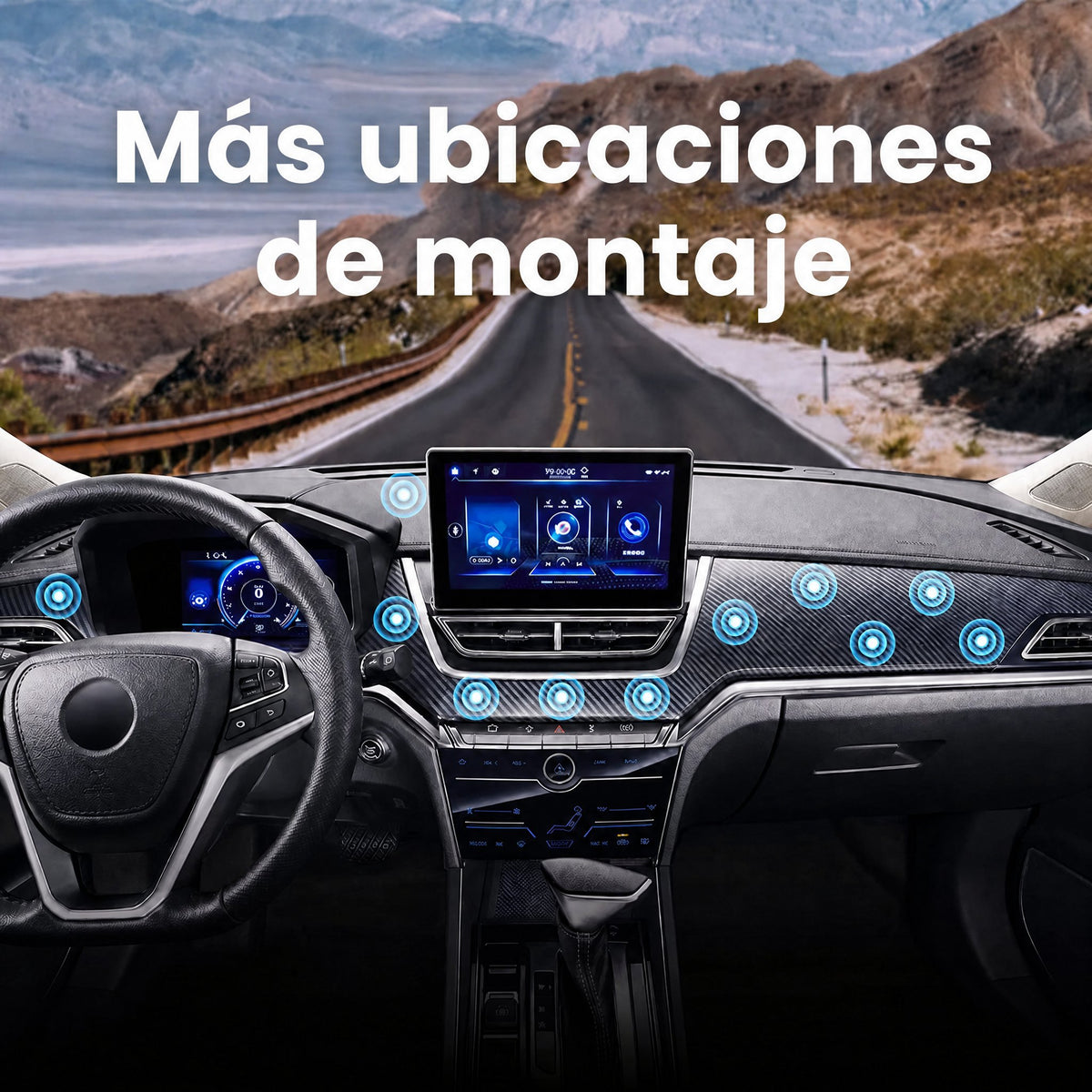 Fuerte soporte magnético para móvil para coche y más