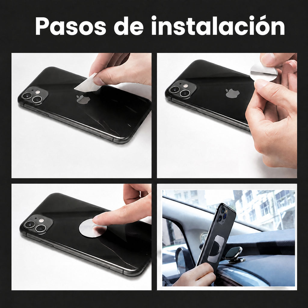 Fuerte soporte magnético para móvil para coche y más