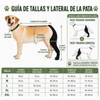 Funda ajustable para pata trasera de perro con cobertura de pata Ayuda a limitar el lamido durante el descanso tras la c