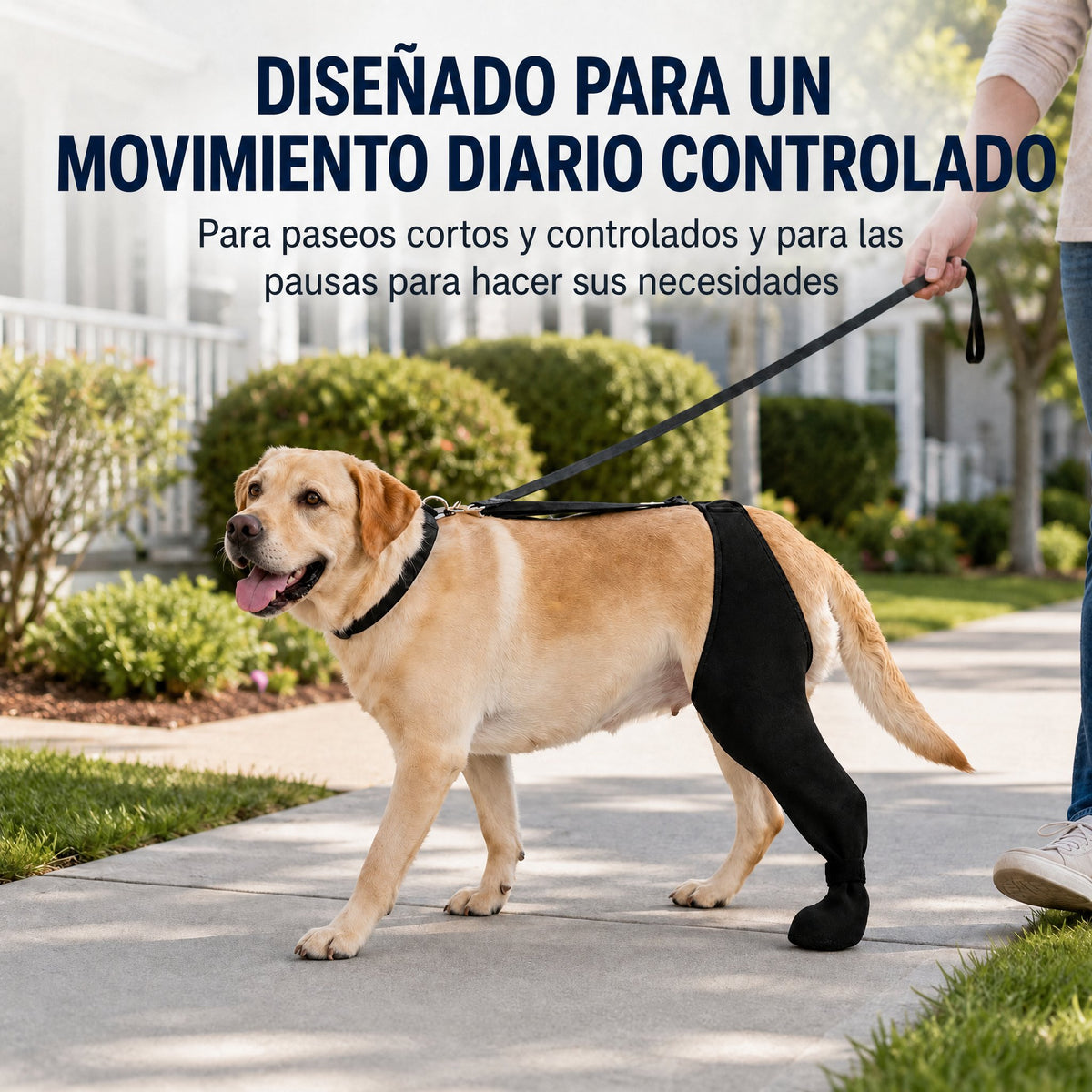 Funda ajustable para pata trasera de perro con cobertura de pata Ayuda a limitar el lamido durante el descanso tras la c