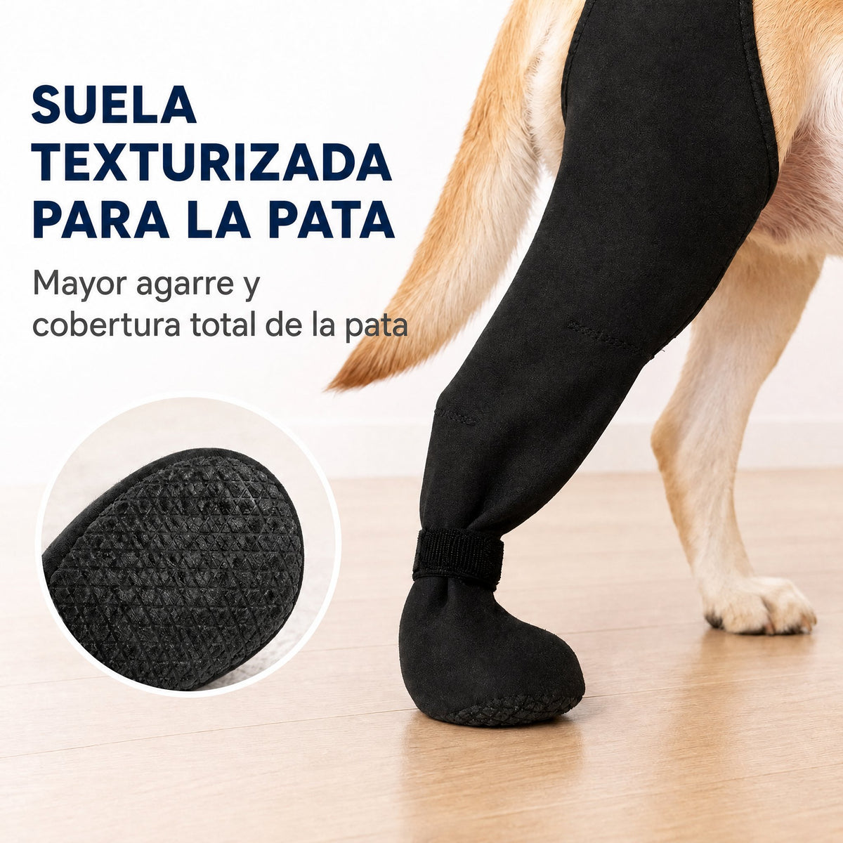 Funda ajustable para pata trasera de perro con cobertura de pata Ayuda a limitar el lamido durante el descanso tras la c