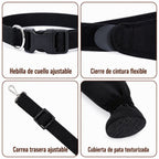 Funda ajustable para pata trasera de perro con cobertura de pata Ayuda a limitar el lamido durante el descanso tras la c