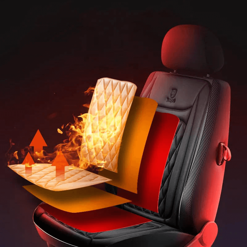 Funda de asiento de coche con calefacción | Control de temperatura ajustable 30℃-65℃ para coches, camiones y uso en casa