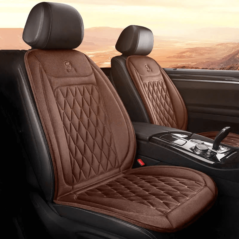 Funda de asiento de coche con calefacción | Control de temperatura ajustable 30℃-65℃ para coches, camiones y uso en casa