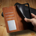 Funda magnética de piel para teléfonos Samsung: protección con estilo