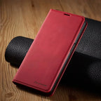 Funda magnética de piel para teléfonos Samsung: protección con estilo