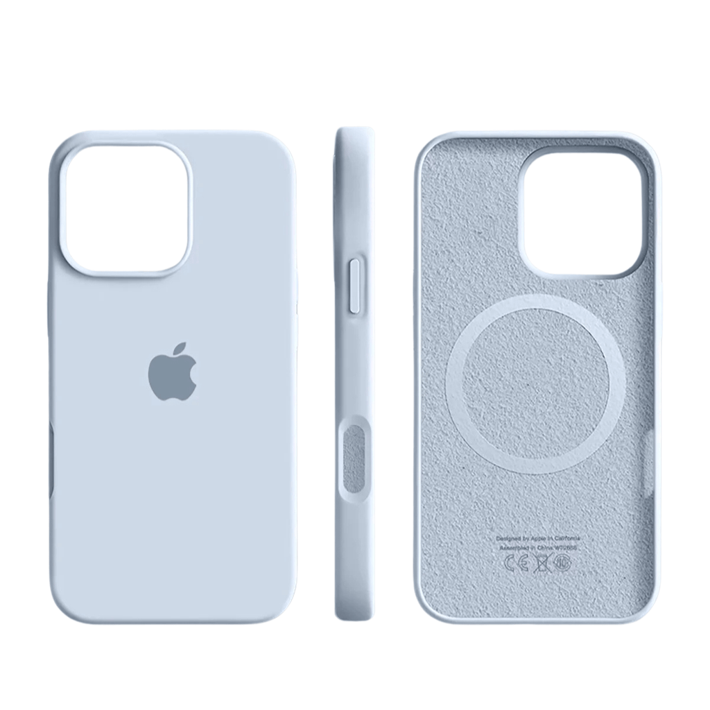 Funda magnética de silicona con superficie soft-touch para iPhone