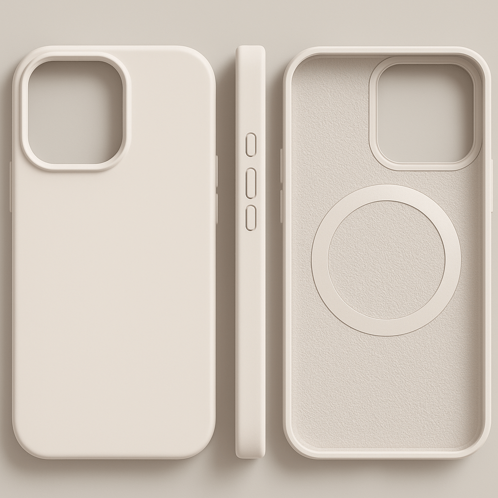 Funda magnética de silicona para iPhone - Tacto suave y compatible con MagSafe