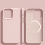 Funda magnética de silicona para iPhone - Tacto suave y compatible con MagSafe