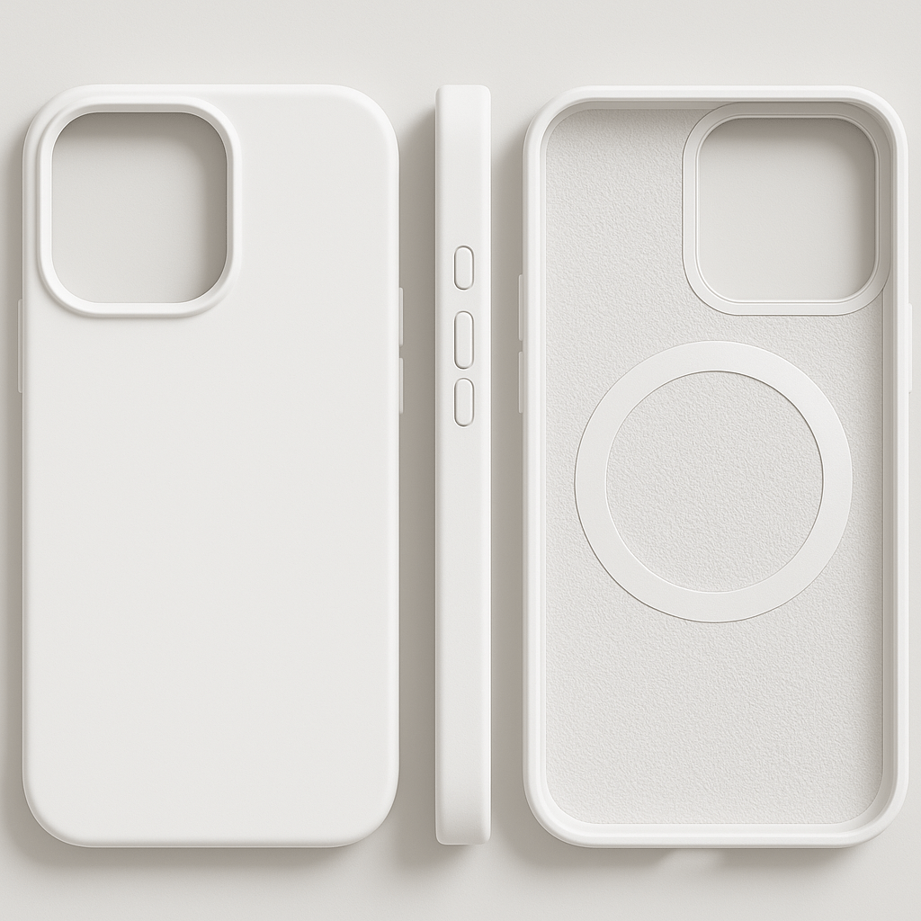 Funda magnética de silicona para iPhone - Tacto suave y compatible con MagSafe