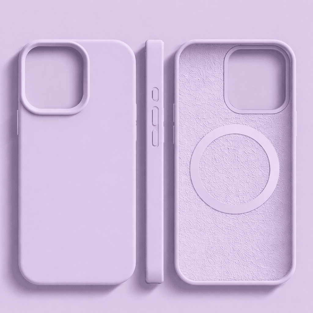 Funda magnética de silicona para iPhone - Tacto suave y compatible con MagSafe
