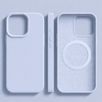Funda magnética de silicona para iPhone - Tacto suave y compatible con MagSafe