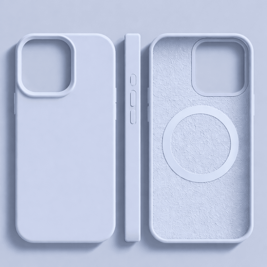 Funda magnética de silicona para iPhone - Tacto suave y compatible con MagSafe