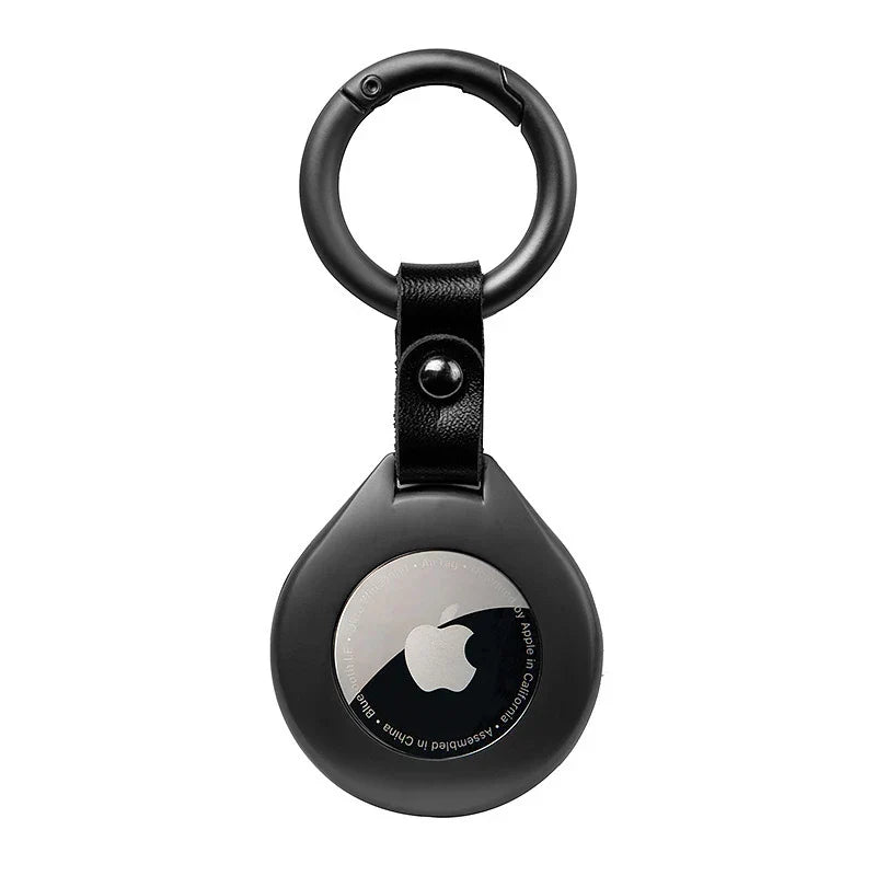Funda protectora de cuero y metal de alta calidad para Apple Airtags