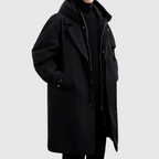 Gabardina impermeable para hombre con capucha