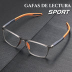 Gafas de lectura deportivas de hombre ultraligeras con filtro de luz azul para la presbicia