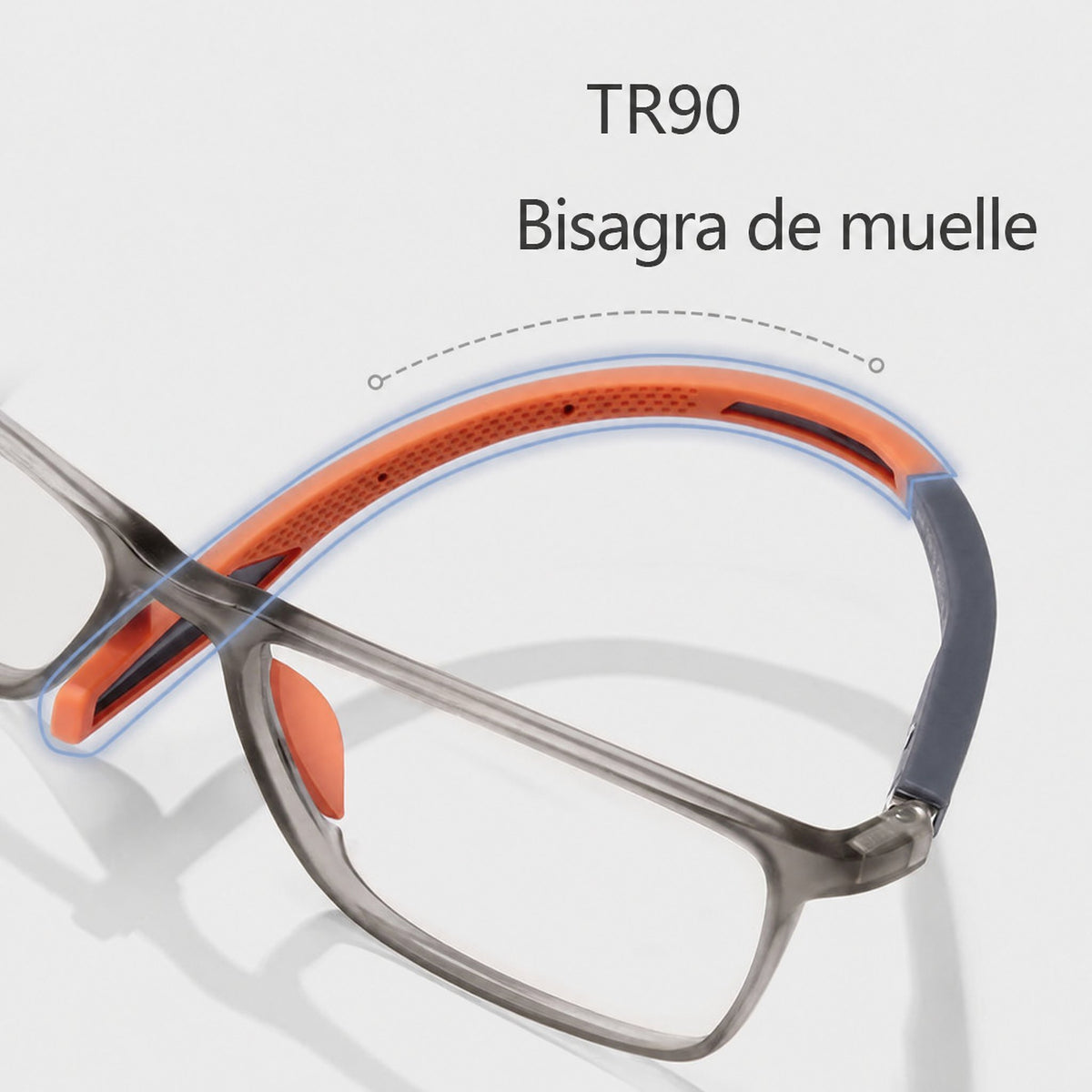 Gafas de lectura deportivas de hombre ultraligeras con filtro de luz azul para la presbicia