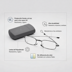 Gafas de lectura plegables - Portátiles con estuche