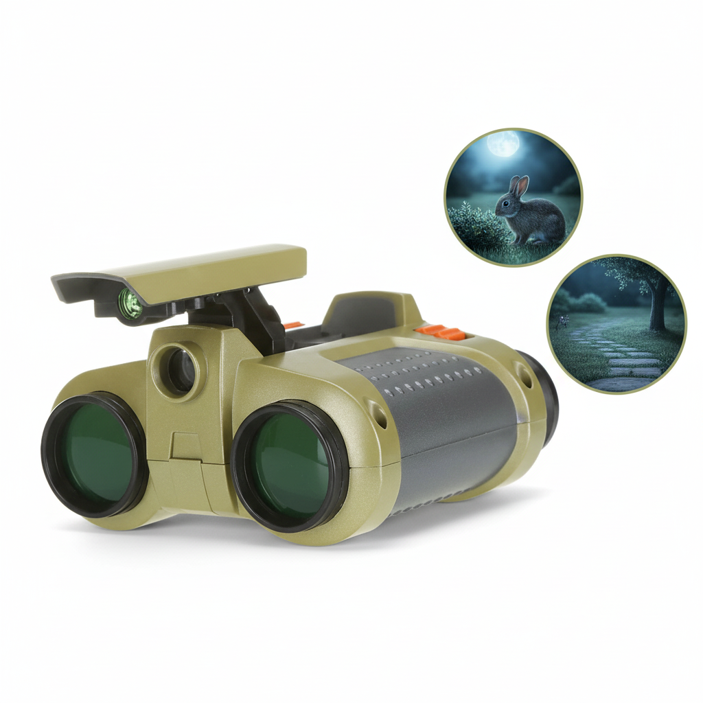 Gafas de visión nocturna para niños con prismáticos, juguete de aventura