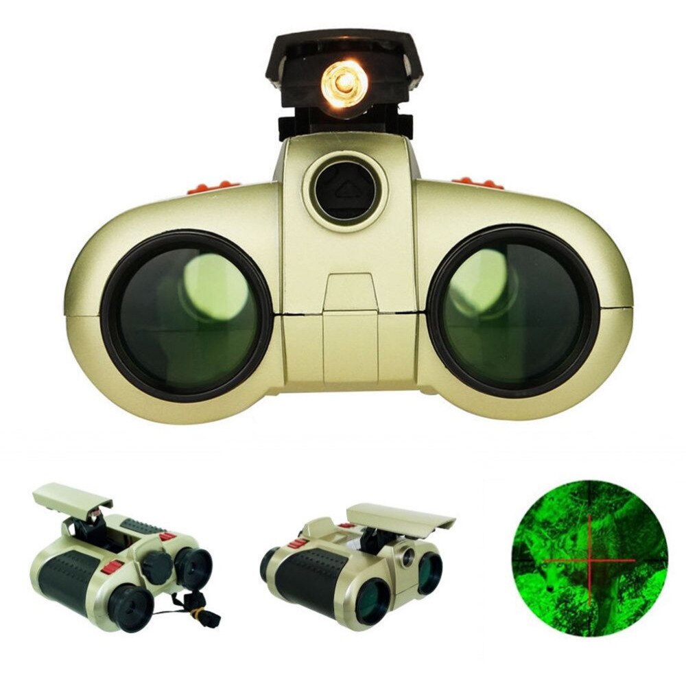 Gafas de visión nocturna para niños con prismáticos, juguete de aventura