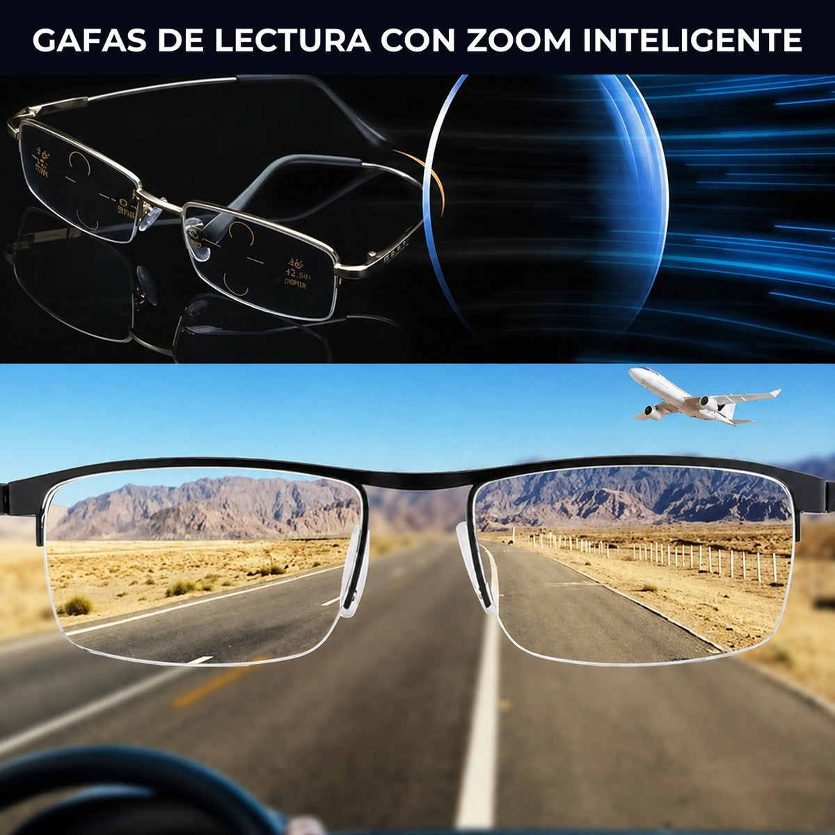 Gafas progresivas multifocales