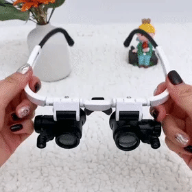 Gafas lupa LED con zoom 8x, 15x, 23x