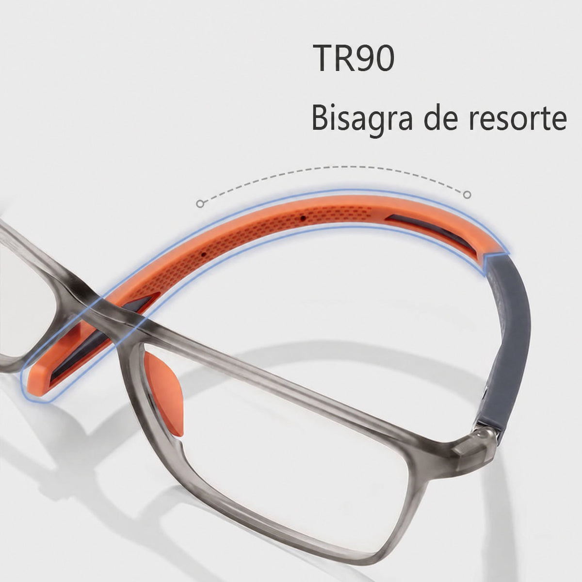 Gafas progresivas deportivas ultraligeras con filtro de luz azul