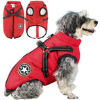 Abrigo de Invierno 3 en 1 para Perros con Arnés | Acolchado, Impermeable y Cortaviento