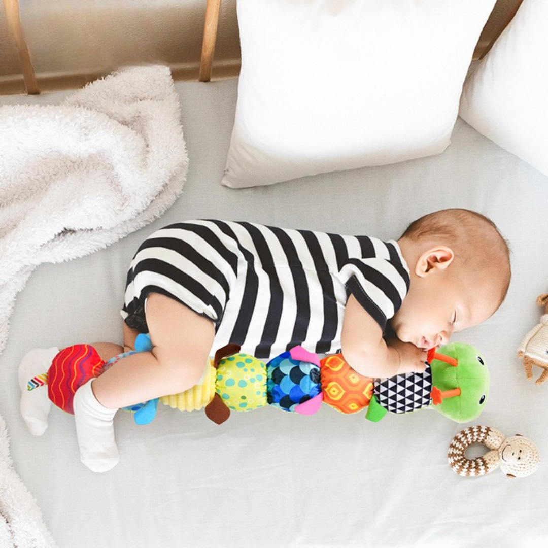 Oruga Interactiva Musical – Juguete Educativo de Peluche para Bebés y Primera Infancia