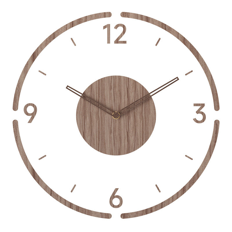 Reloj de pared minimalista de madera – estilo escandinavo, 30 cm