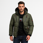 Parka de invierno para hombre Nordfall – acolchada, con forro polar, resistente al viento y al agua