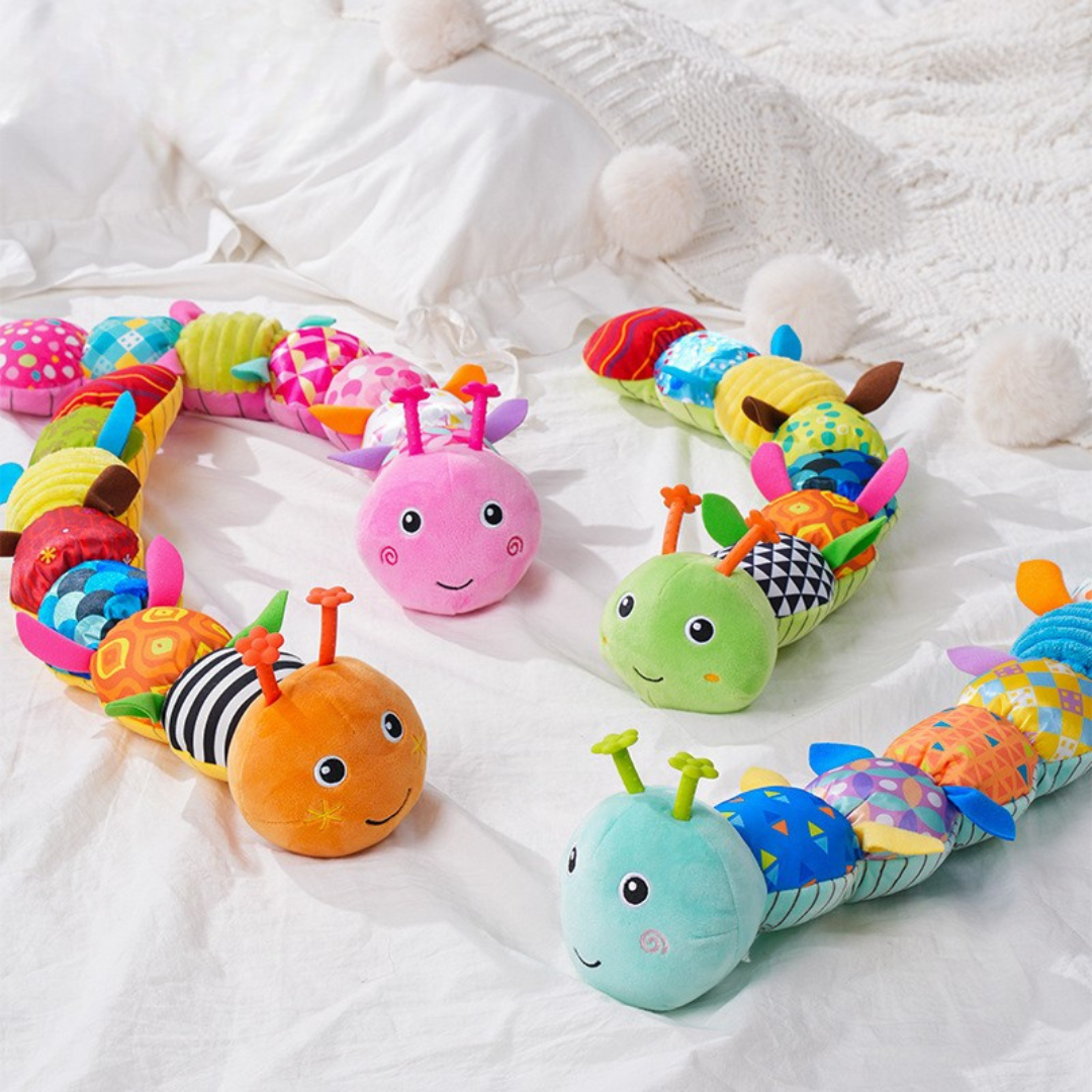 Oruga Interactiva Musical – Juguete Educativo de Peluche para Bebés y Primera Infancia