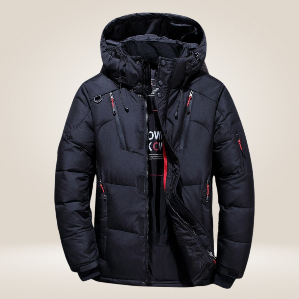 Parka de invierno para hombre Nordfall – acolchada, con forro polar, resistente al viento y al agua