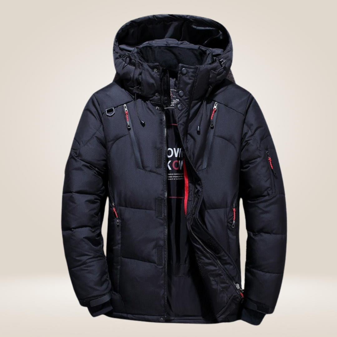 Parka de invierno para hombre Nordfall – acolchada, con forro polar, resistente al viento y al agua
