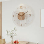 Reloj de pared minimalista de madera – estilo escandinavo, 30 cm