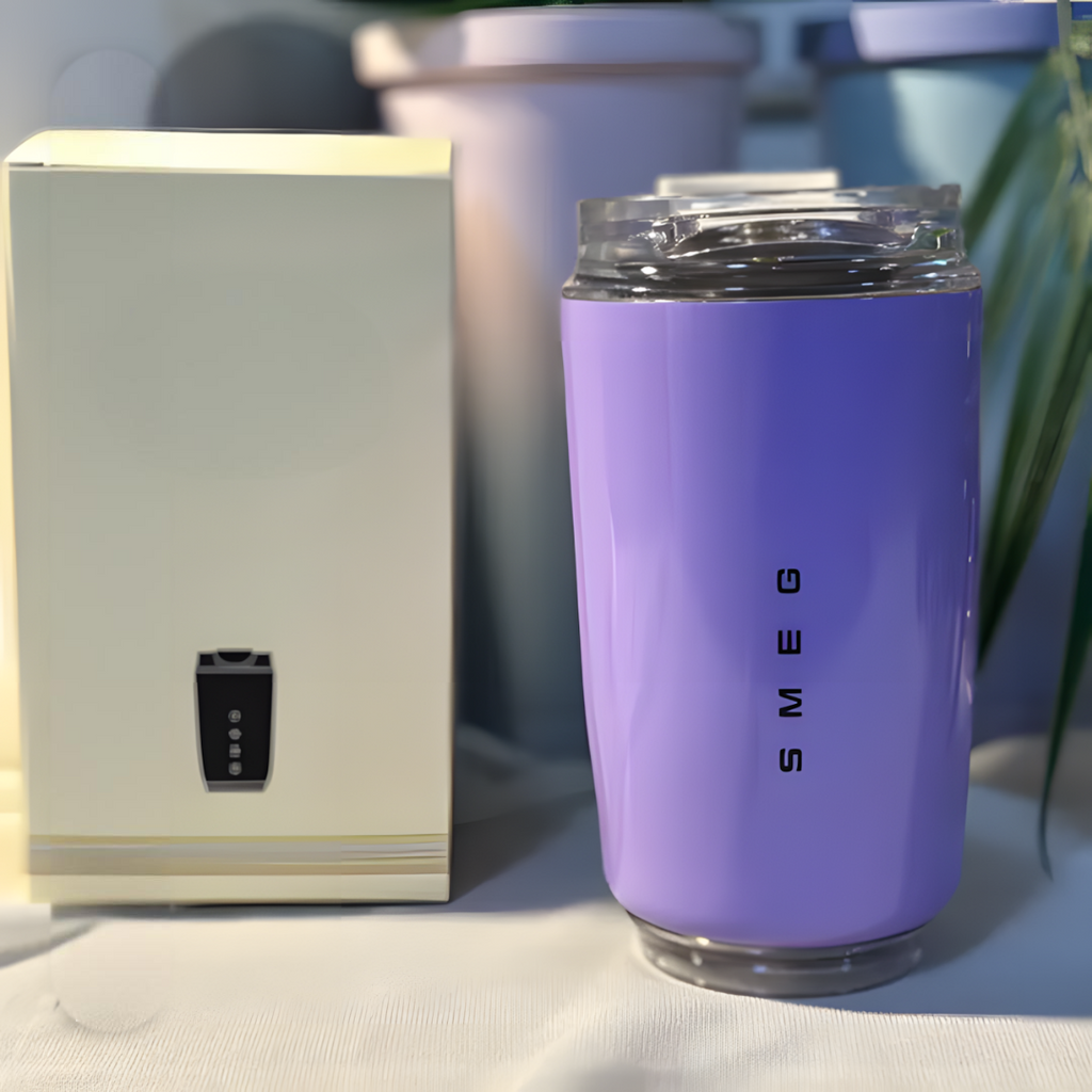 LuxeTherm | Taza Térmica Elegante de Acero Inoxidable – Vaso Isotérmico Reutilizable de 300 ml para Bebidas Frías y Cali