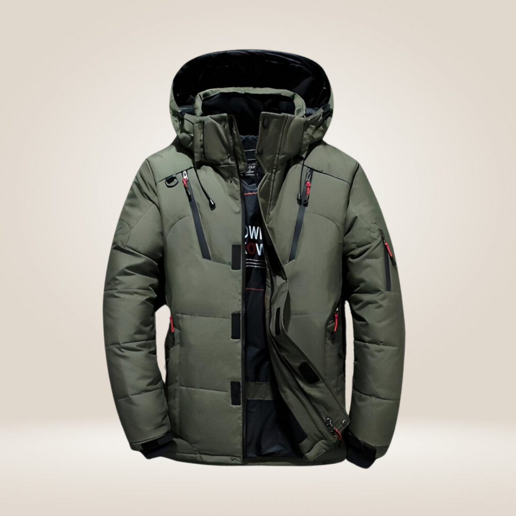 Parka de invierno para hombre Nordfall – acolchada, con forro polar, resistente al viento y al agua
