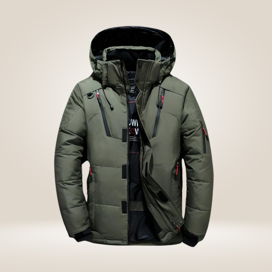 Parka de invierno para hombre Nordfall – acolchada, con forro polar, resistente al viento y al agua